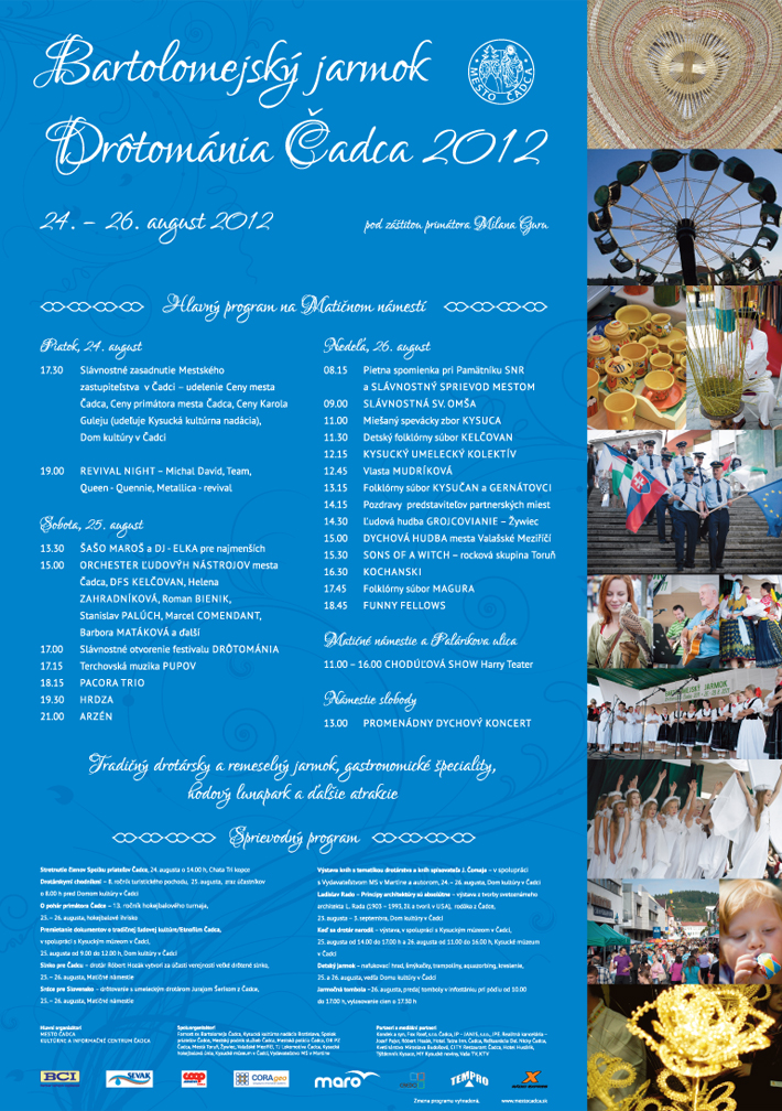 Program Bartolomejský jarmok 2012 (textová verzia v prílohe)