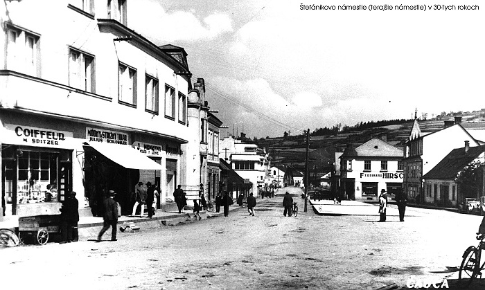 Štefánikovo námestie v 30. rokoch 20. storočia